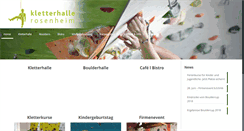 Desktop Screenshot of kletterhalle-rosenheim.de